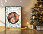Christmas Border Happy holidays Photo Print - Larosier Prints