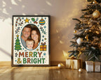 Bright Christmas Border Merry & Bright Photo Print - Larosier Prints