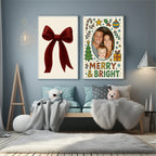 Bright Christmas Border Merry & Bright Photo Print - Larosier Prints