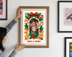 Christmas Border Merry & Bright Photo Print - Larosier Prints