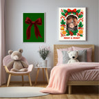 Christmas Border Merry & Bright Photo Print - Larosier Prints