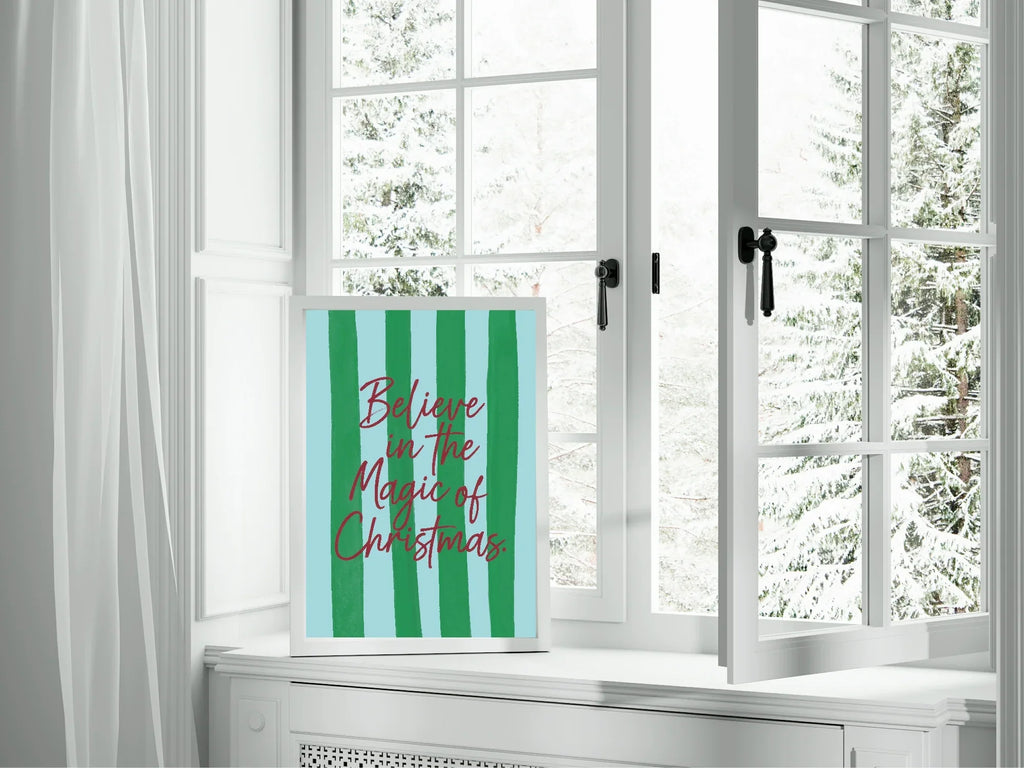 Believe In The Magic Of Christmas Print | Seasonal Wall Art - Larosier Prints