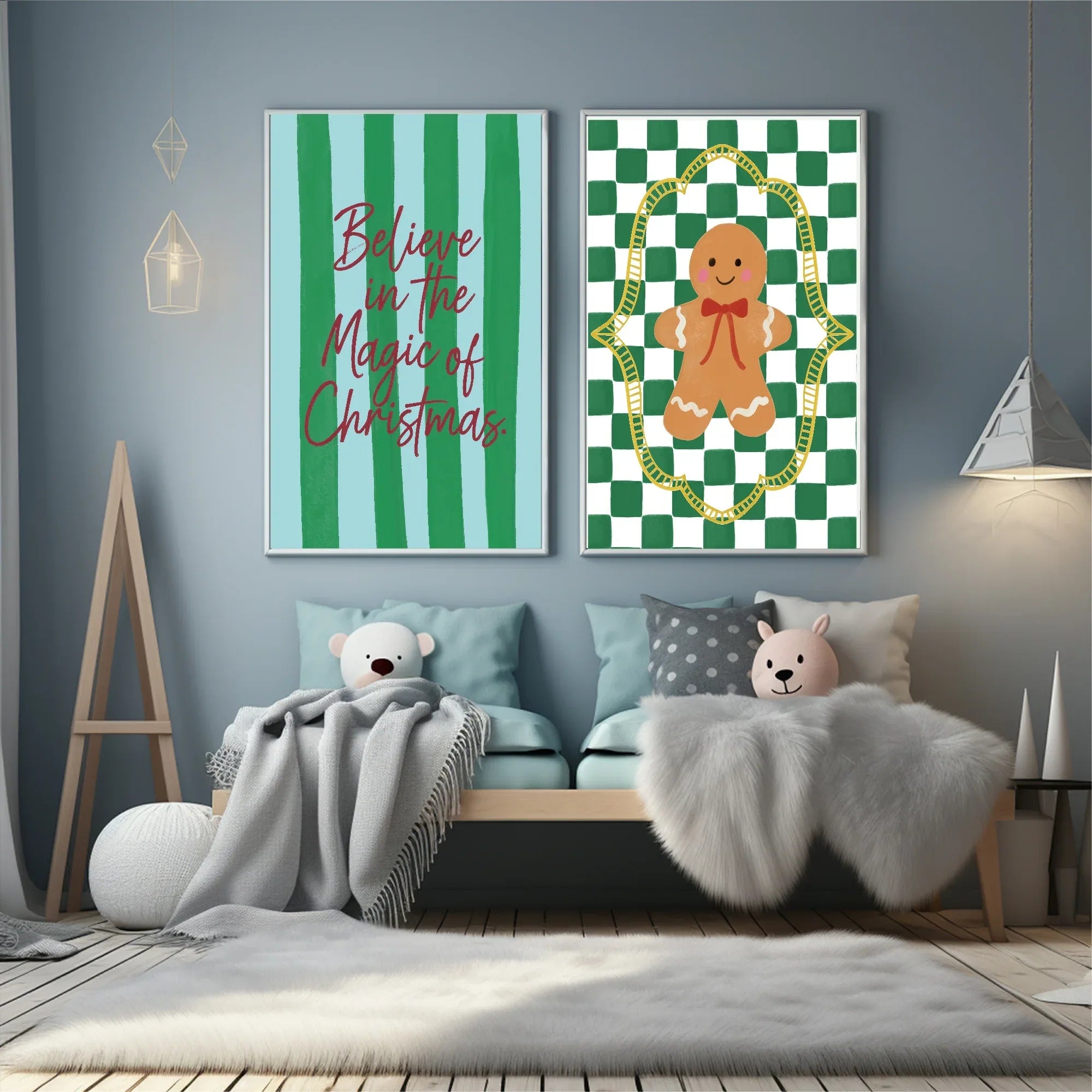 Christmas Gingerbread Print | Seasonal Wall Art - Larosier Prints