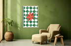 Christmas Poinsettia Print | Seasonal Wall Art | Red Or Green - Larosier Prints