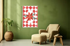 Christmas Poinsettia Print | Seasonal Wall Art | Red Or Green - Larosier Prints