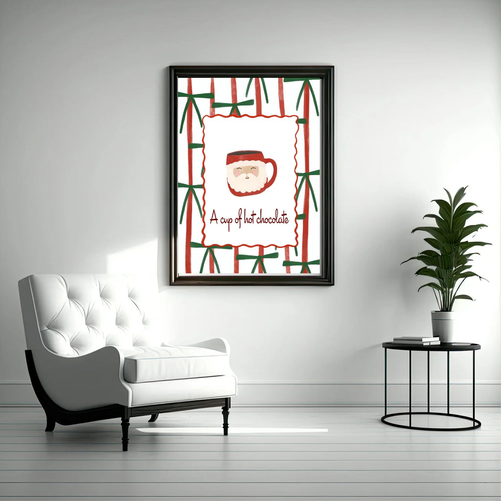 Christmas Hot Chocolate Print | Seasonal Wall Art - Larosier Prints