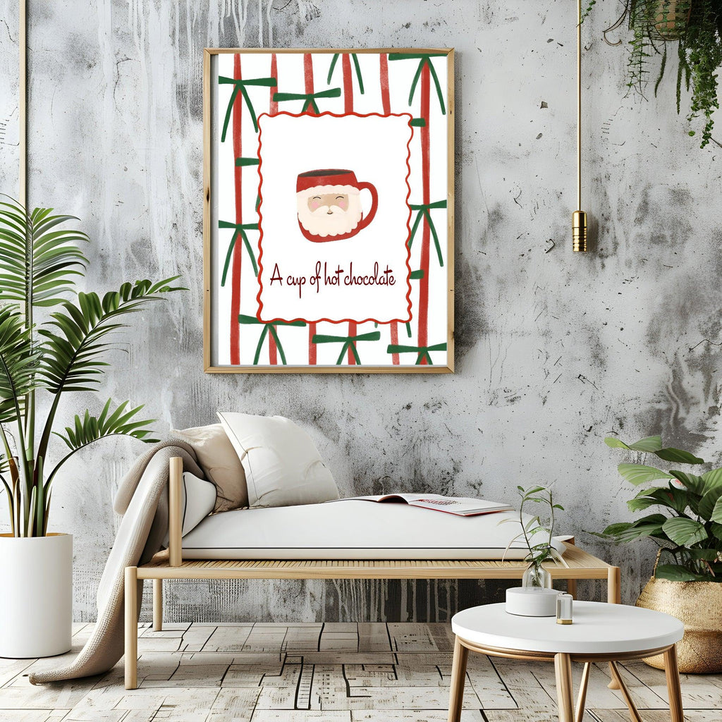 Christmas Hot Chocolate Print | Seasonal Wall Art - Larosier Prints