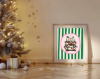 Personalised Whimsical Christmas Capybara Forever Print | Double Sided - Larosier Prints