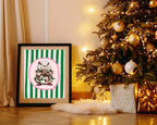 Personalised Whimsical Christmas Capybara Forever Print | Double Sided - Larosier Prints
