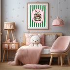 Personalised Whimsical Christmas Capybara Forever Print | Double Sided - Larosier Prints