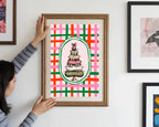Personalised Whimsical Christmas Tree Forever Print | Double Sided - Larosier Prints