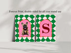 Personalised Christmas French Bulldog Forever Print | Double Sided - Larosier Prints