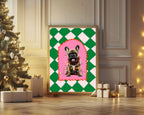 Personalised Christmas French Bulldog Forever Print | Double Sided - Larosier Prints