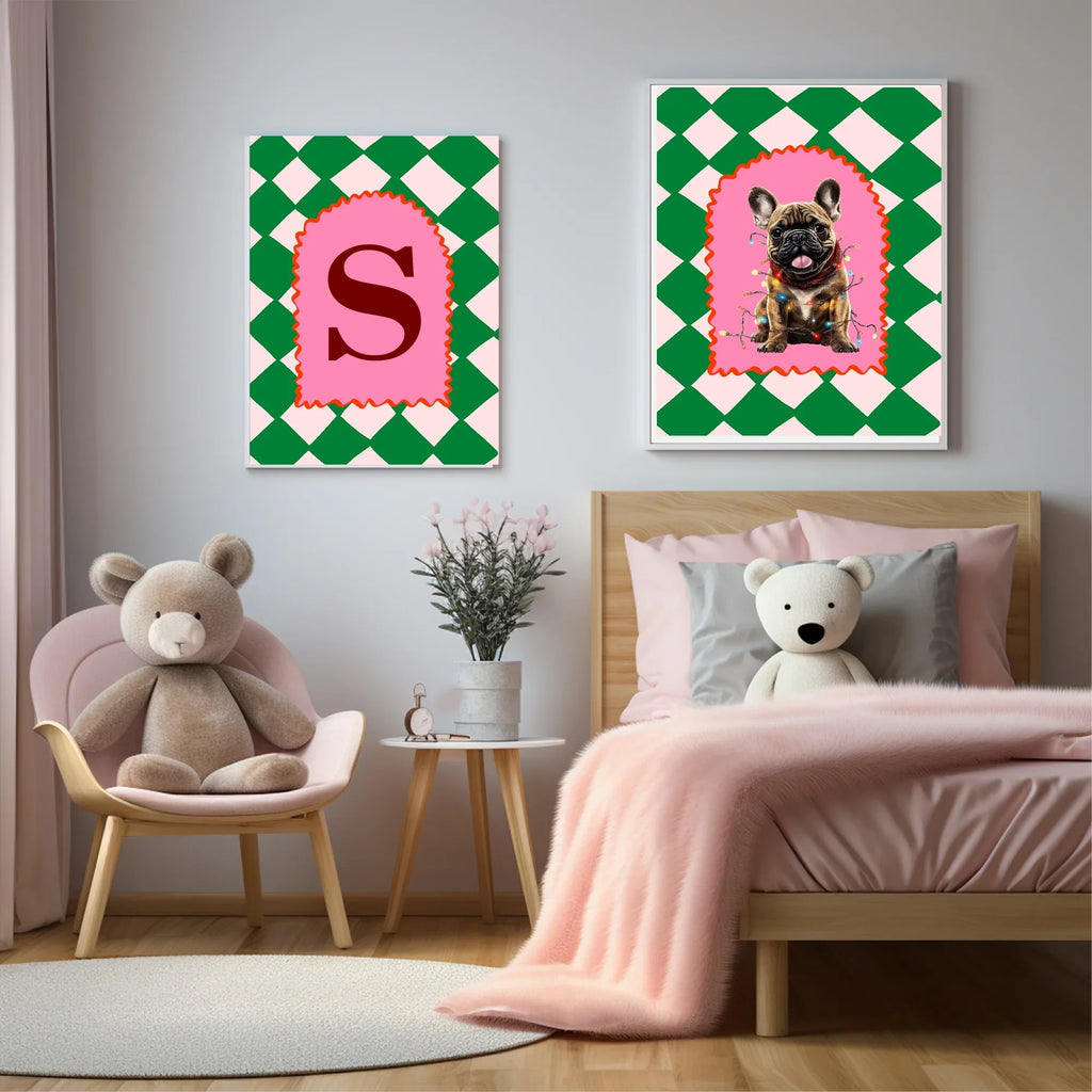 Christmas French Bulldog Letter to Santa Kit inc Personalised Forever Print - Larosier Prints