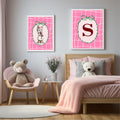 Personalised Pink Check Snowman Forever Print | Double Sided - Larosier Prints