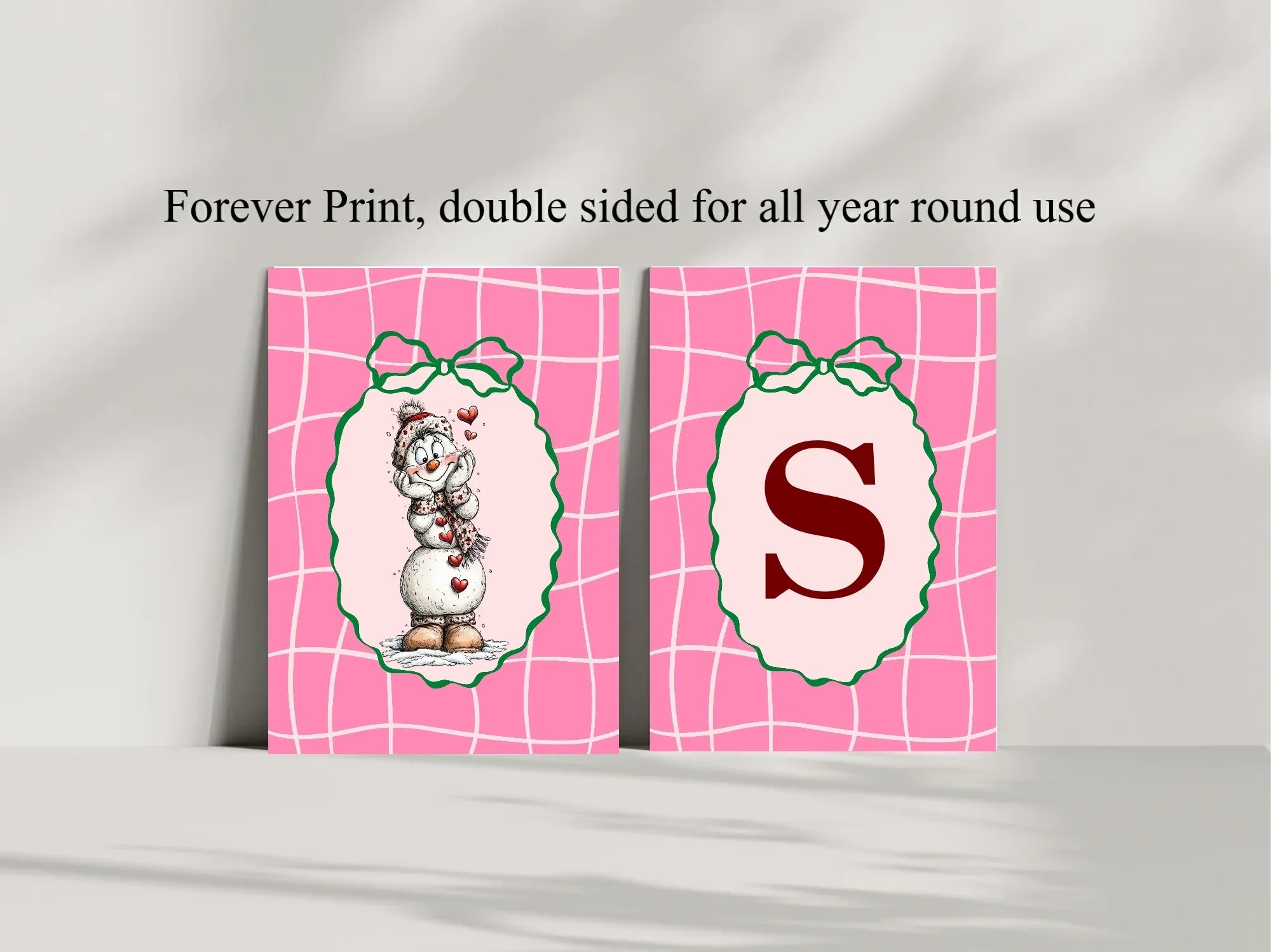 Christmas Snowman Letter to Santa Kit inc Personalised Forever Print - Larosier Prints