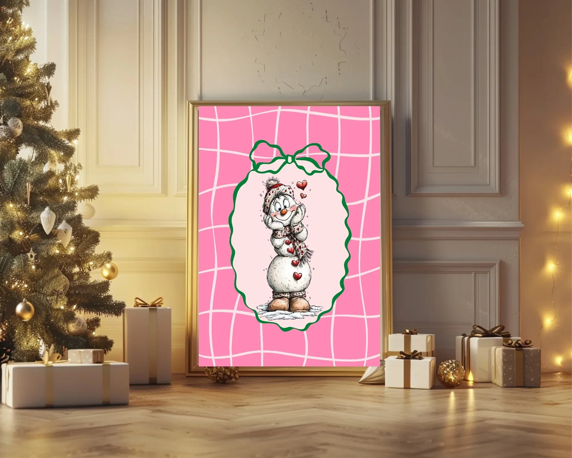 Christmas Snowman Letter to Santa Kit inc Personalised Forever Print - Larosier Prints