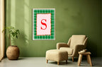 Personalised Christmas Green Check Forever Print | Double Sided - Larosier Prints