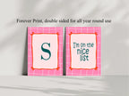 Christmas Pink Check Letter to Santa Kit inc Personalised Forever Print - Larosier Prints