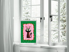 Personalised Christmas Cat Forever Print | Double Sided - Larosier Prints