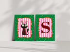 Personalised Christmas Cat Forever Print | Double Sided - Larosier Prints