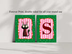 Personalised Christmas Cat Forever Print | Double Sided - Larosier Prints