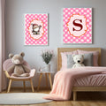 Personalised Pink Check Santa Forever Print | Double Sided - Larosier Prints
