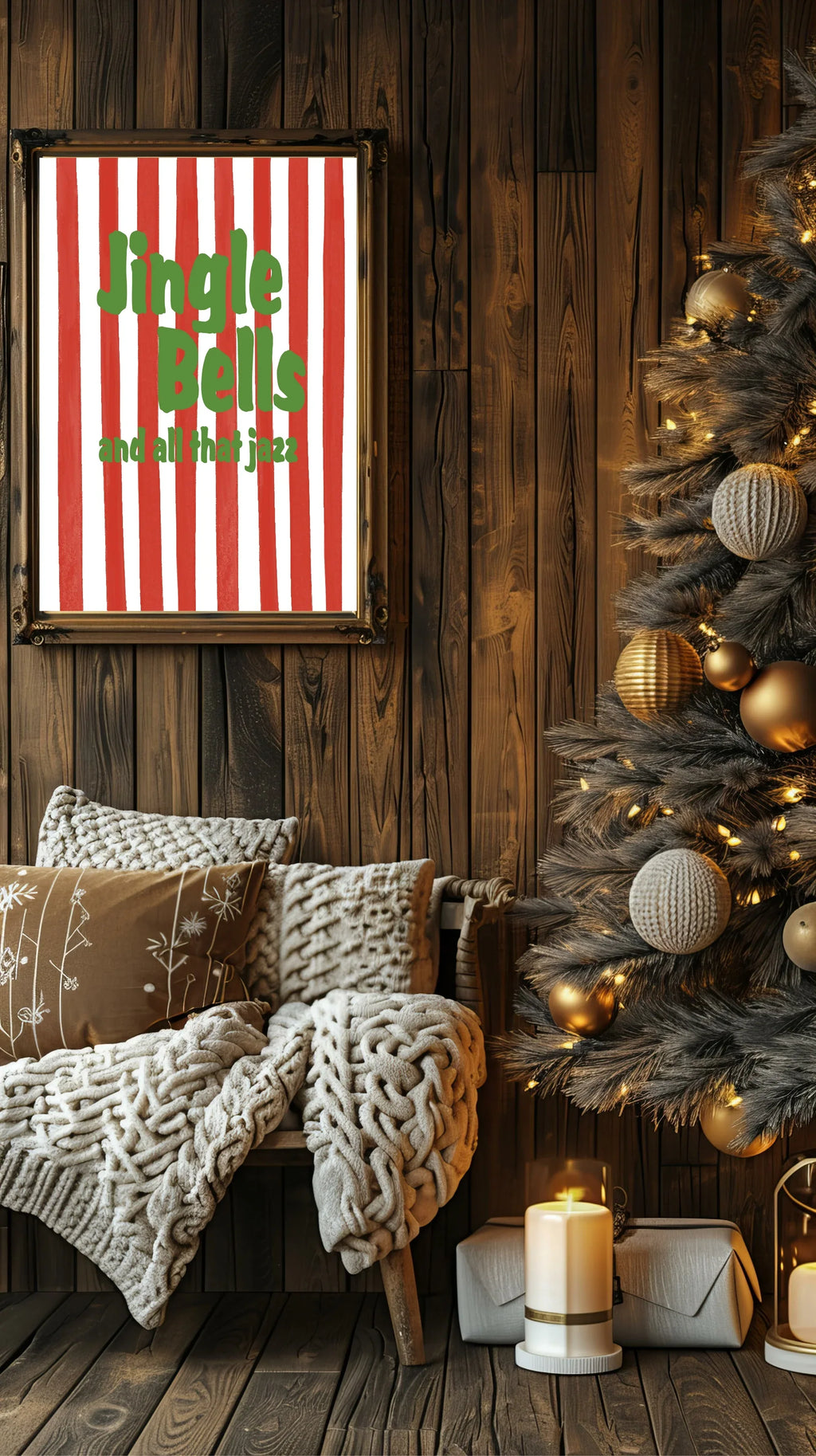 Jingle Bells & All That Jazz Christmas Print | Seasonal Wall Art - Larosier Prints