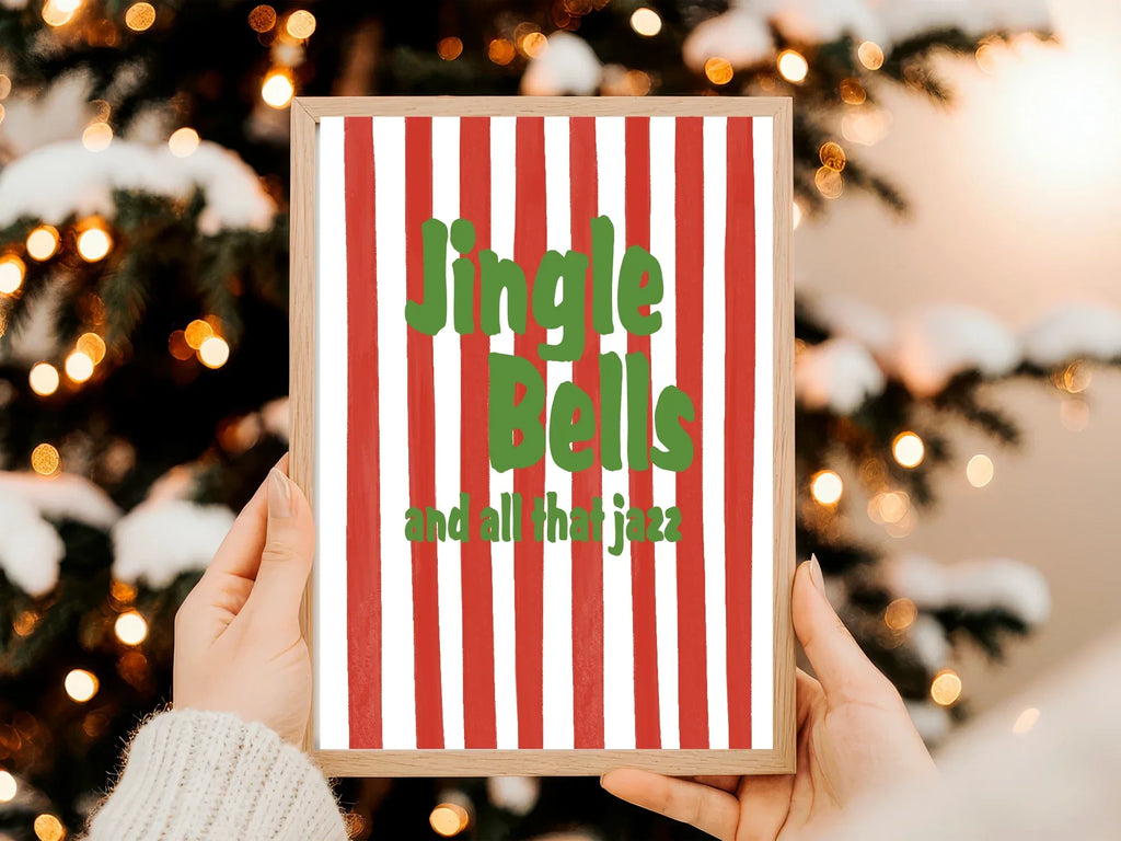 Jingle Bells & All That Jazz Christmas Print | Seasonal Wall Art - Larosier Prints