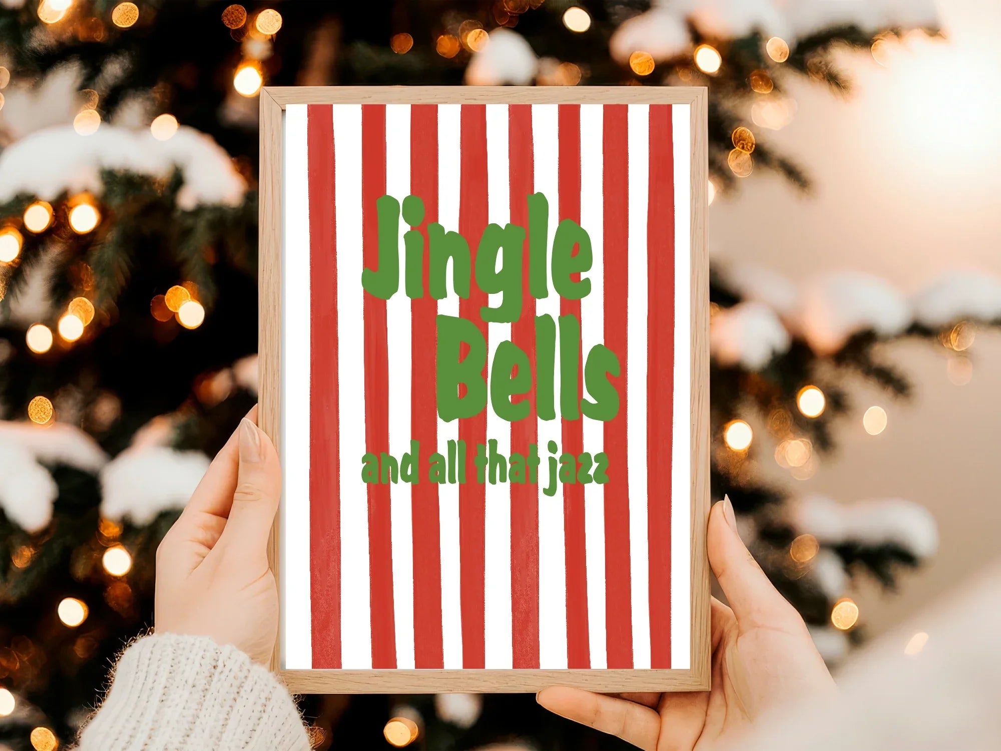 Jingle Bells & All That Jazz Christmas Print | Seasonal Wall Art - Larosier Prints