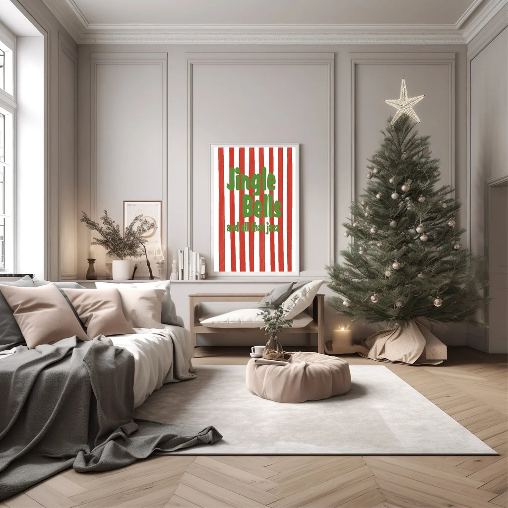 Jingle Bells & All That Jazz Christmas Print | Seasonal Wall Art - Larosier Prints