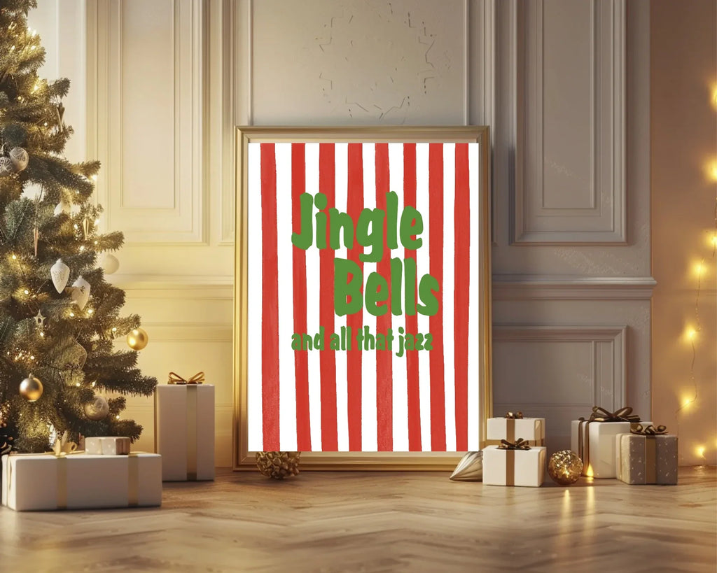 Jingle Bells & All That Jazz Christmas Print | Seasonal Wall Art - Larosier Prints