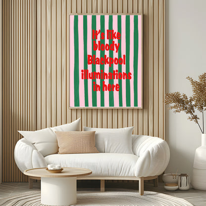 Blackpool Illuminations Print | Nostalgic Wall Art