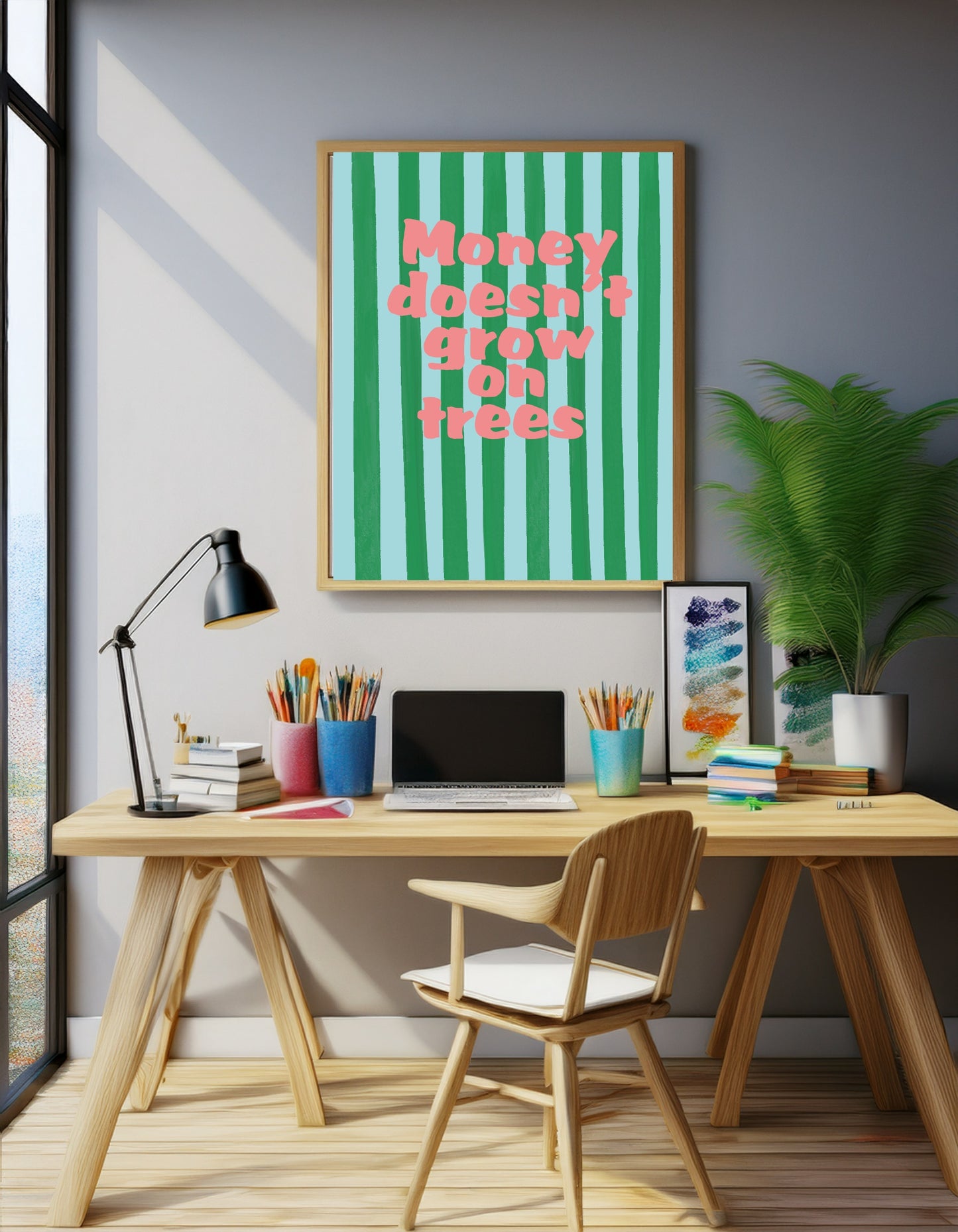 Money Doesn't Grow On Trees Print | Nostalgic Wall Art