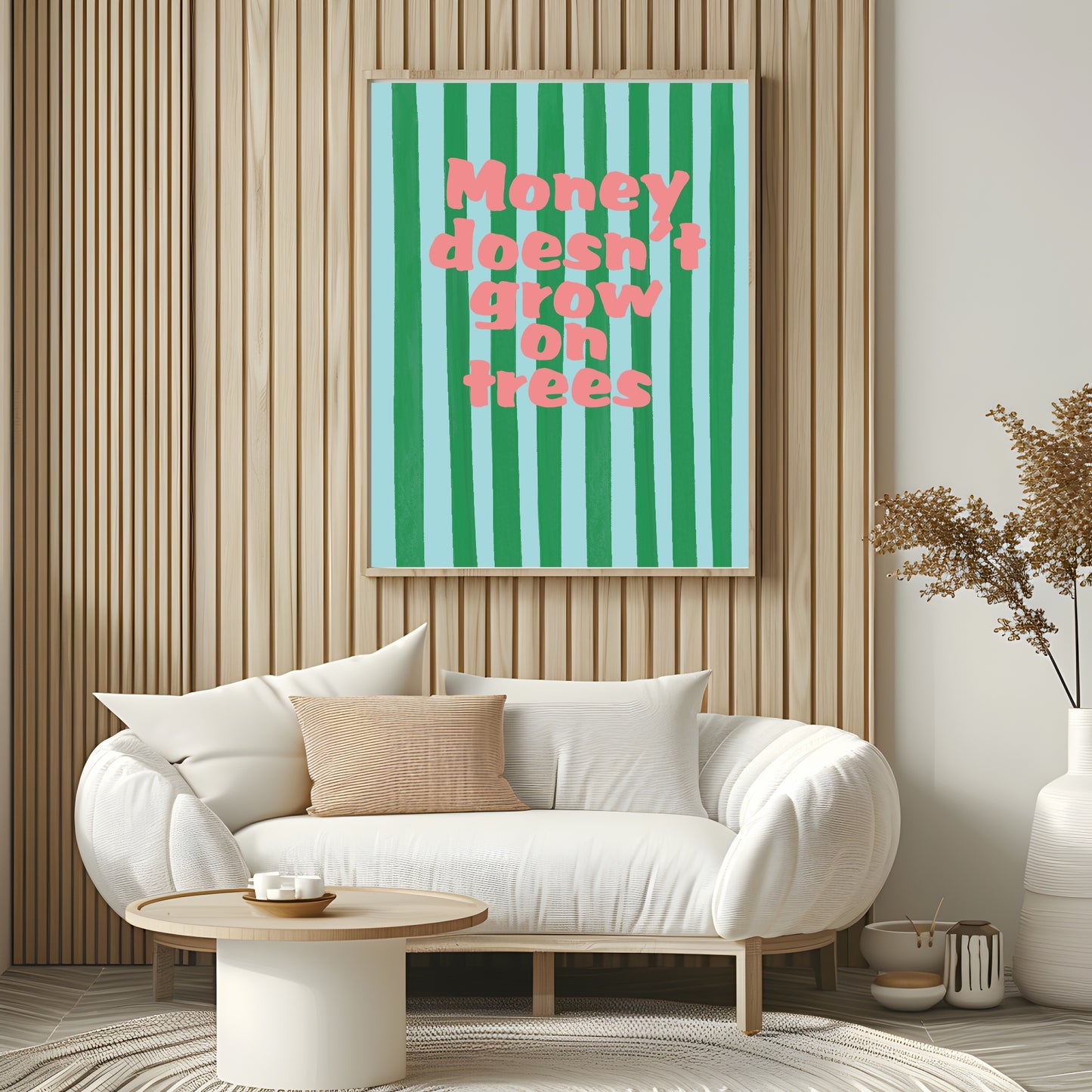 Money Doesn't Grow On Trees Print | Nostalgic Wall Art