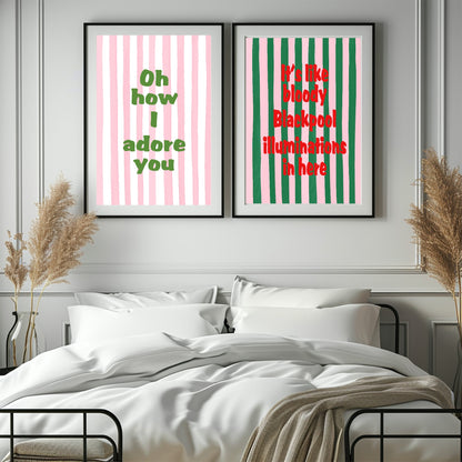 Oh How I Adore You Print | Cosy Wall Art