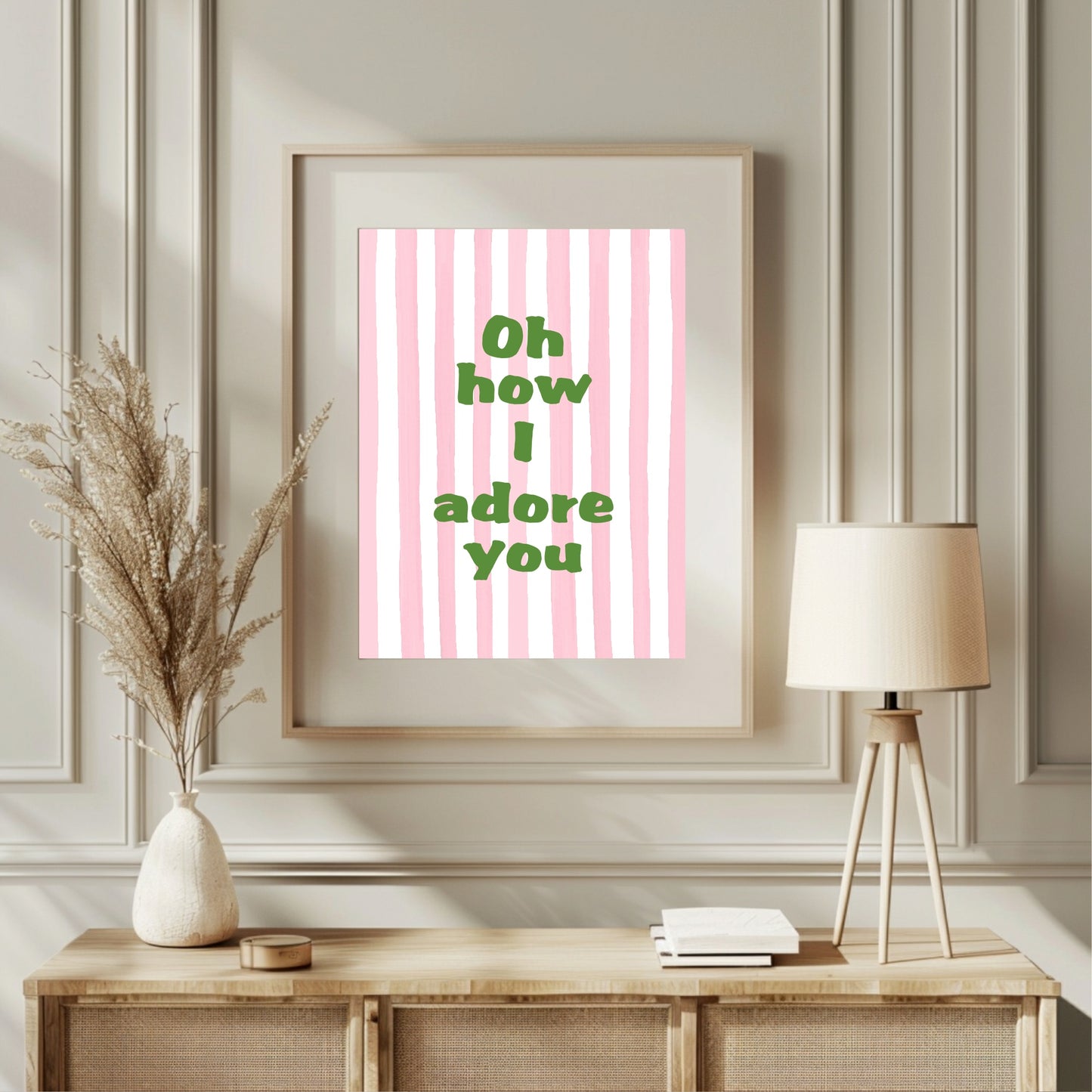 Oh How I Adore You Print | Cosy Wall Art