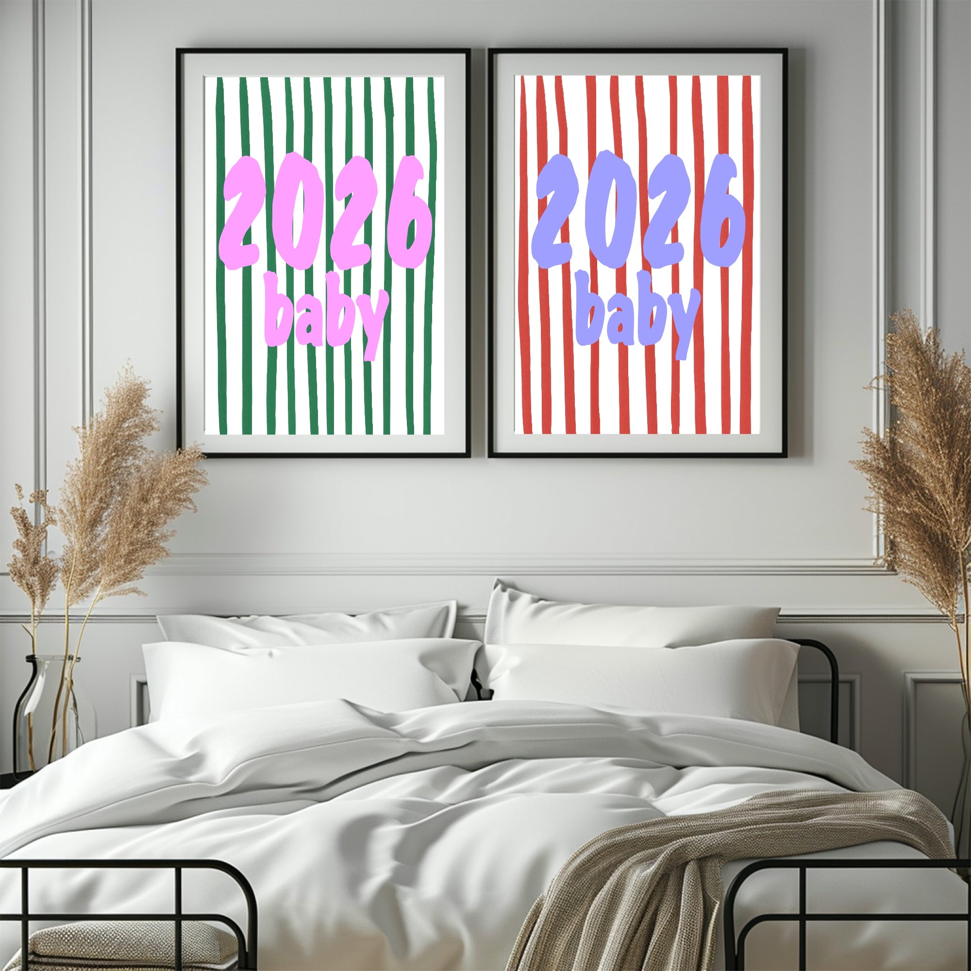 2026 Baby Print | New Year Wall Art | Colour Options