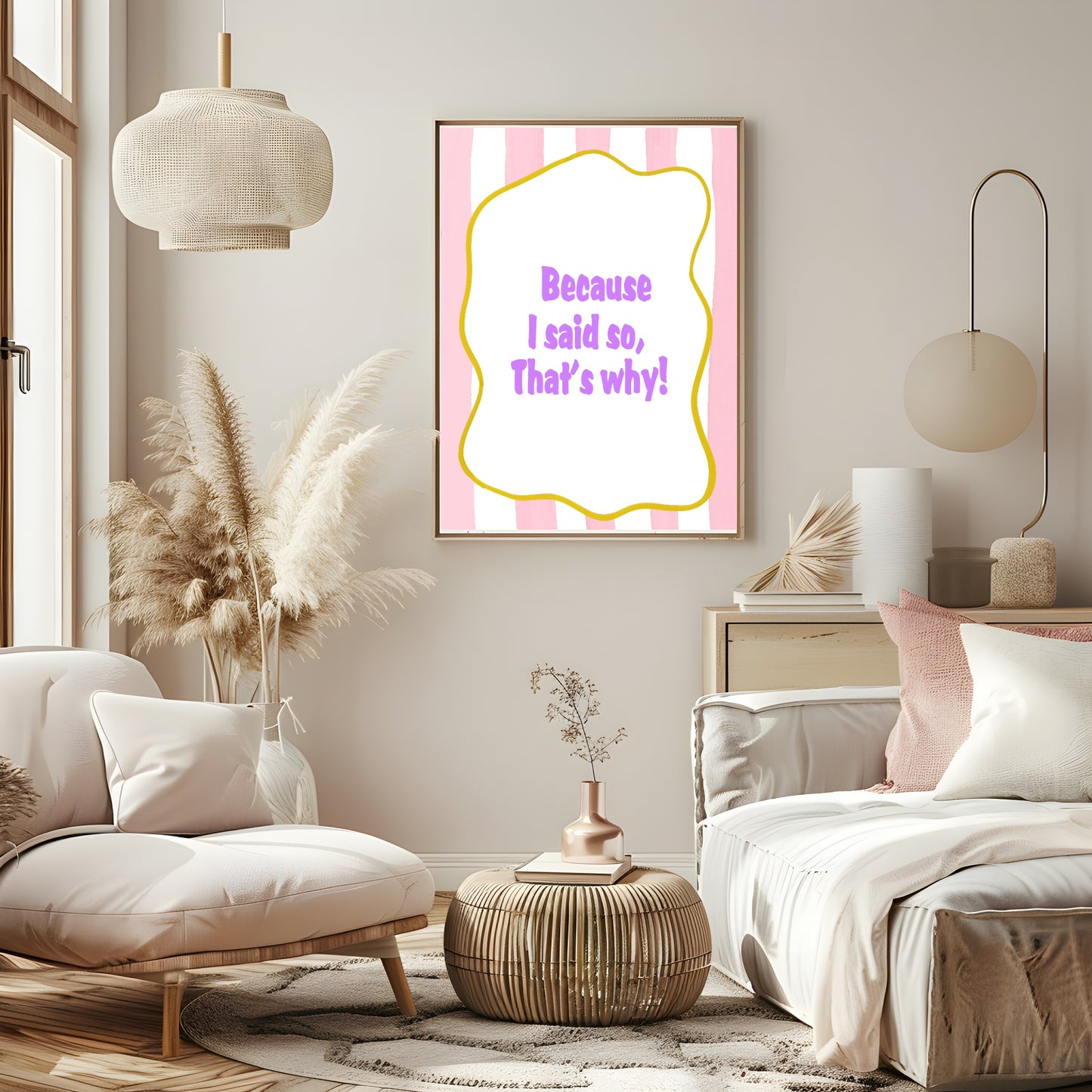 Because I Said So Print | Nostalgic Wall Art