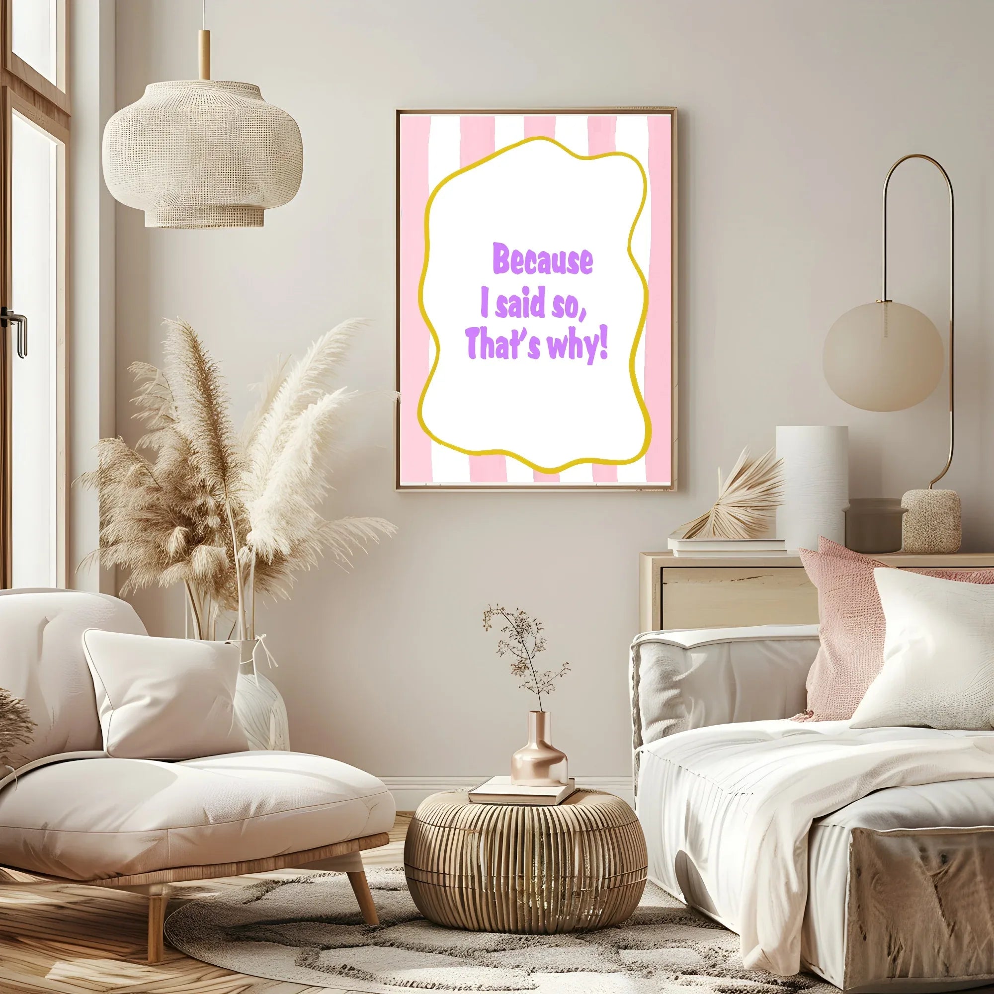 Because I Said So Print | Nostalgic Wall Art - Larosier Prints
