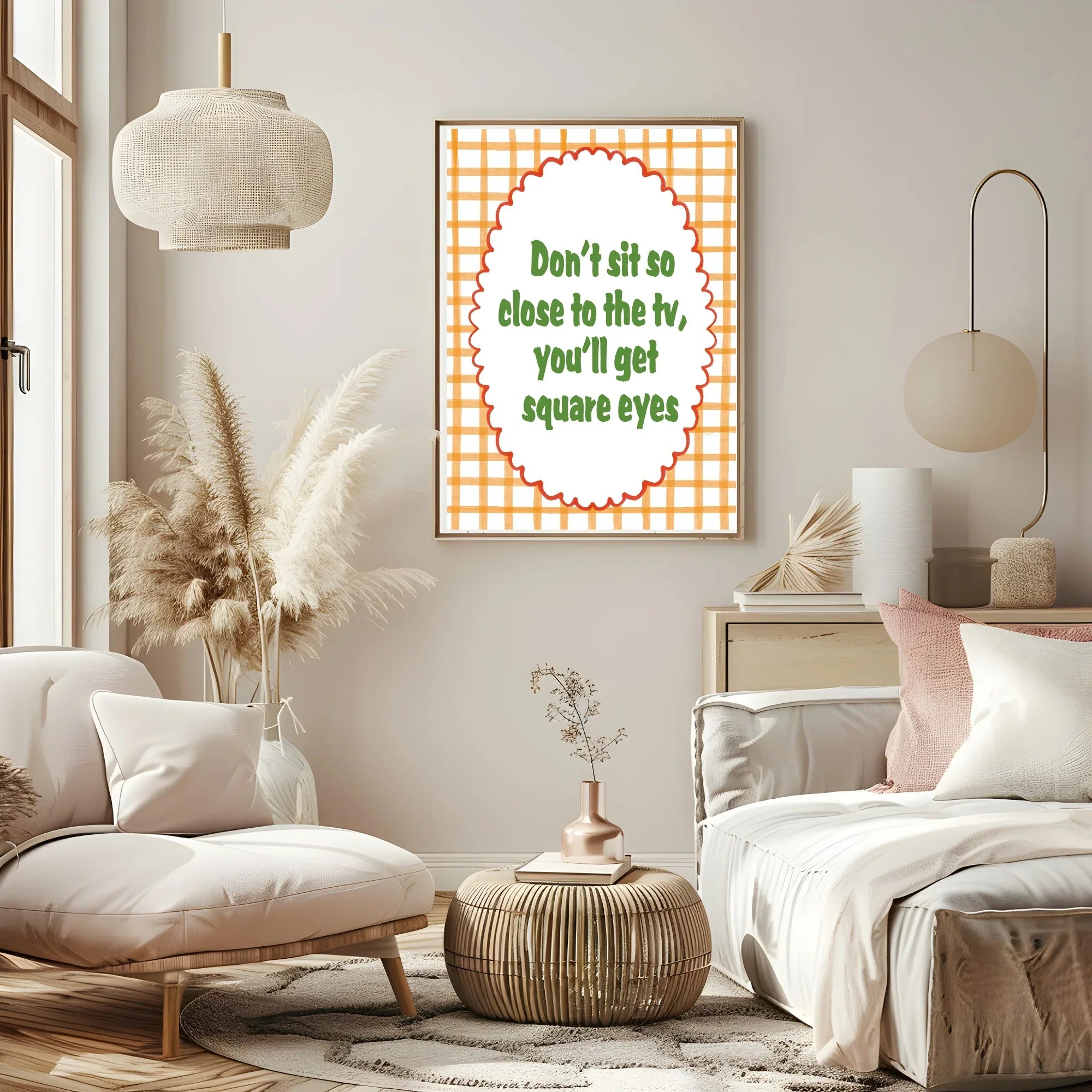 You'll Get Square Eyes Print | Nostalgic Wall Art - Larosier Prints