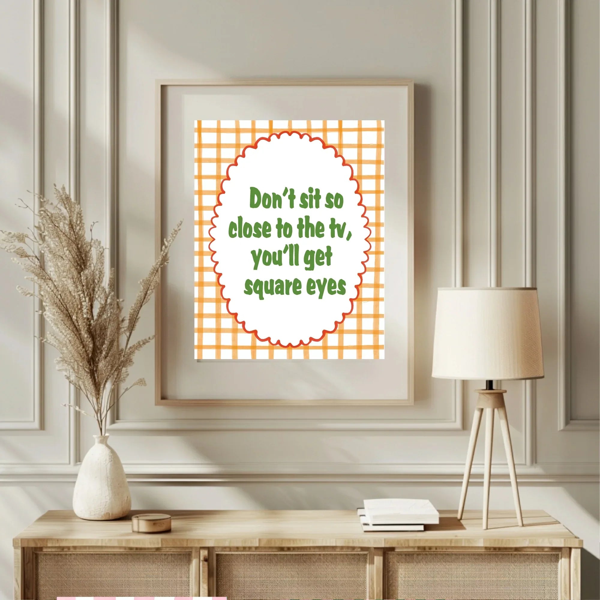 You'll Get Square Eyes Print | Nostalgic Wall Art - Larosier Prints