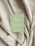Willow Set Of Two Wedding Vow Books - Larosier Prints
