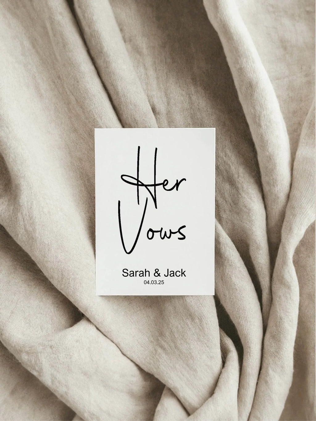 Minimalist Set Of Two Wedding Vow Books - Larosier Prints