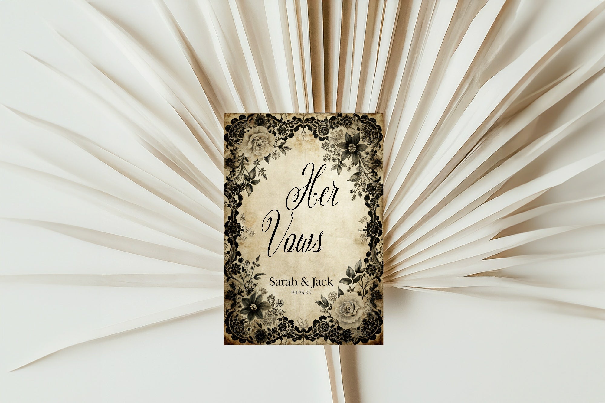 Black Rose Wedding Vow Books Set Of 2
