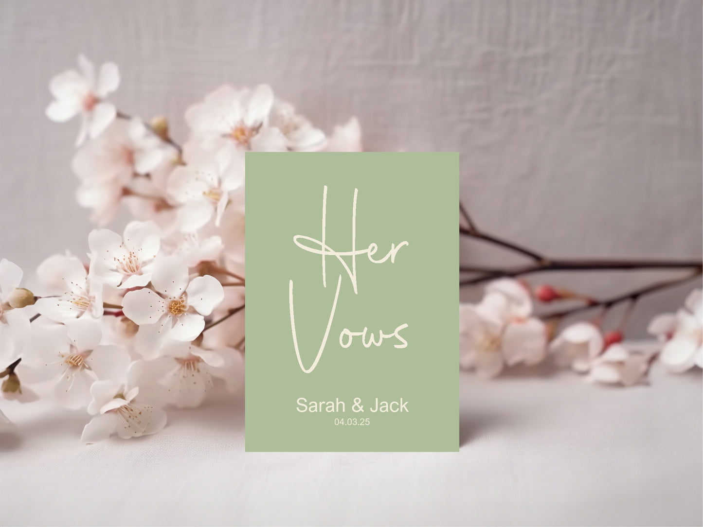 Willow Set Of Two Wedding Vow Books