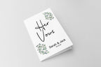 Eucalyptus Set Of Two Wedding Vow Books - Larosier Prints
