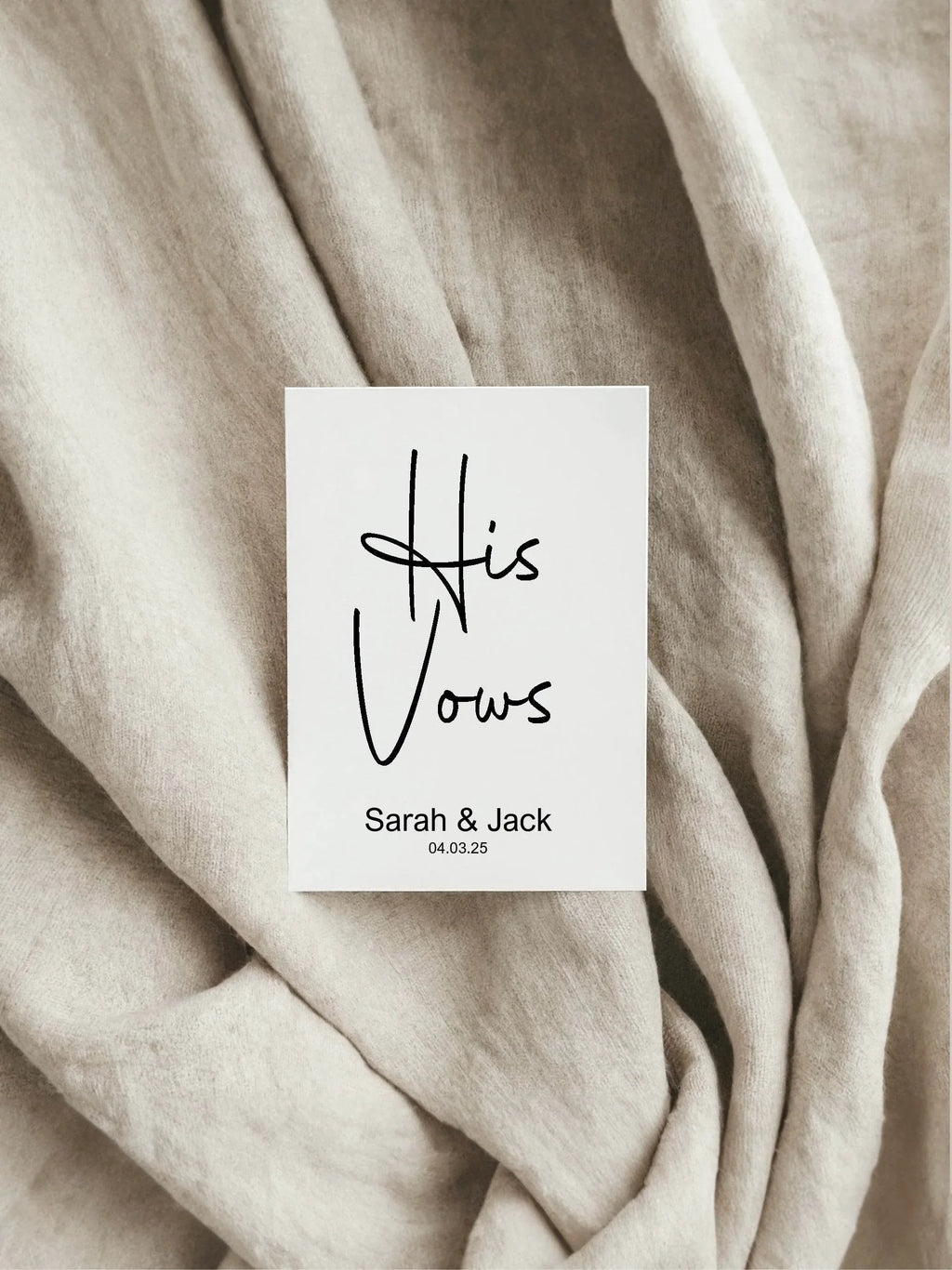 Minimalist Set Of Two Wedding Vow Books - Larosier Prints