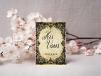 Black Lace Romantic Literature Wedding Open Seating Sign