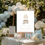 Look Who's Getting Hitched Funny Engagement Welcome Party Sign - Larosier Prints